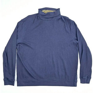 Ted Baker London Size 5 (US Large) Men's Black Long Sleeve Logo Tag Turtleneck